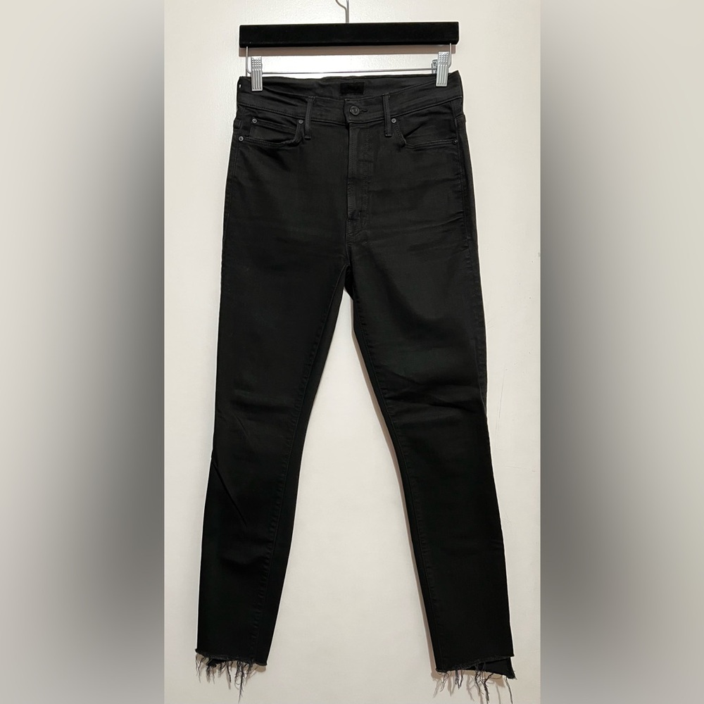 Mother Stunner Zip Ankle Step Fray Jeans in Not Guilty